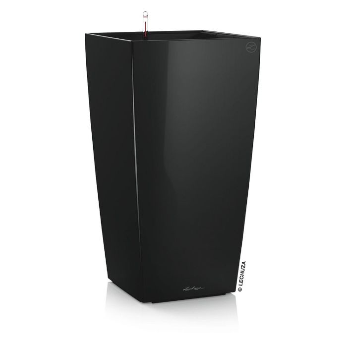 Кашпо с автополивом "Кубико", цвет черный