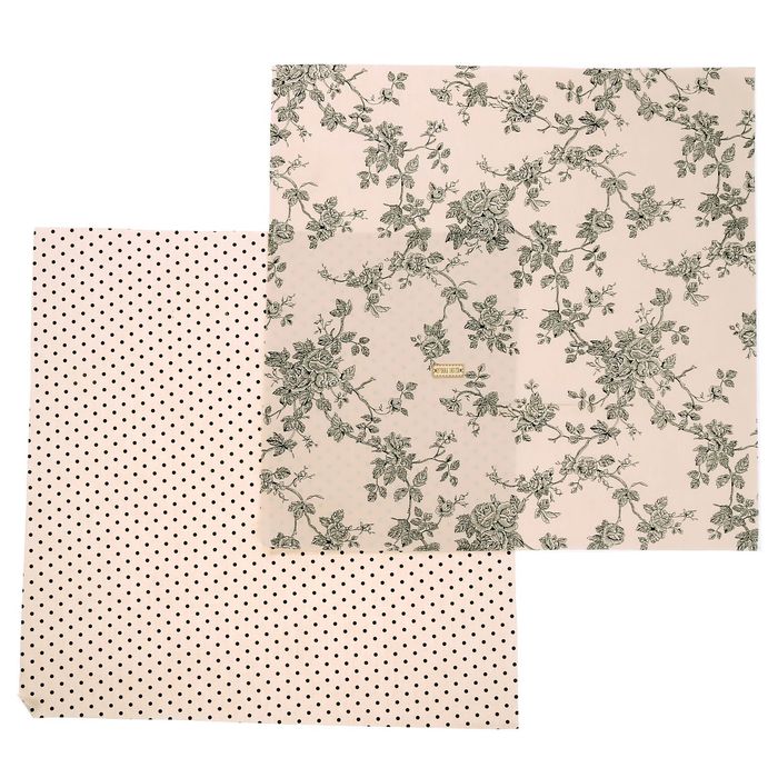 Набор ткани пэчворк «Кофейная роза», 50 х 50 см