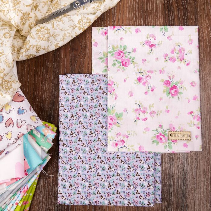 Набор ткани пэчворк «Лёгкое дыхание», 50 х 50 см