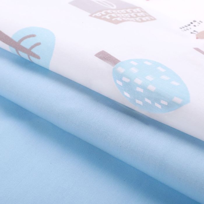 Набор ткани пэчворк «Любимый сад» голубой, 50 х 50 см