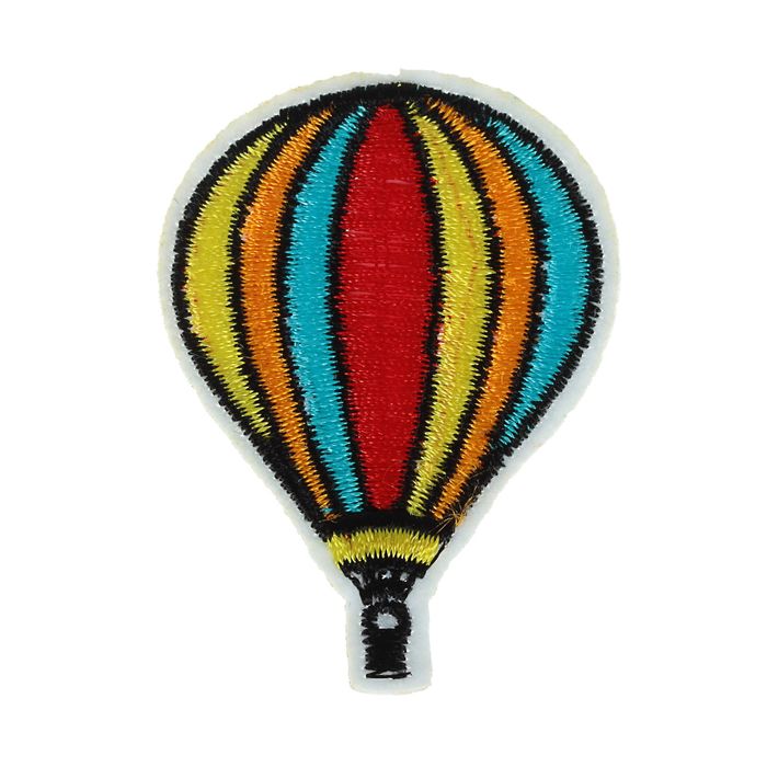 Термоаппликация "Воздушный шар", 5,5*4см, разноцветная