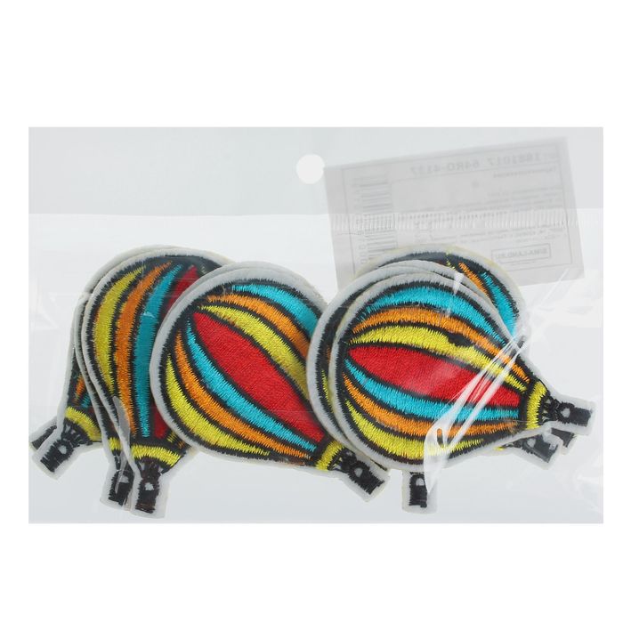 Термоаппликация "Воздушный шар", 5,5*4см, разноцветная