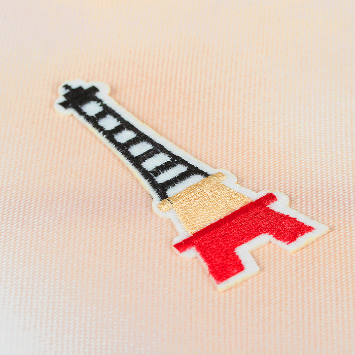 Термоаппликация "Эйфелева башня", 7*2,3см, разноцветная