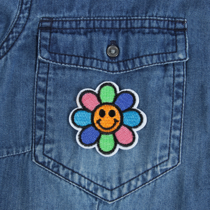 Термоаппликация "Цветочек", 5,5*5,5см, разноцветная