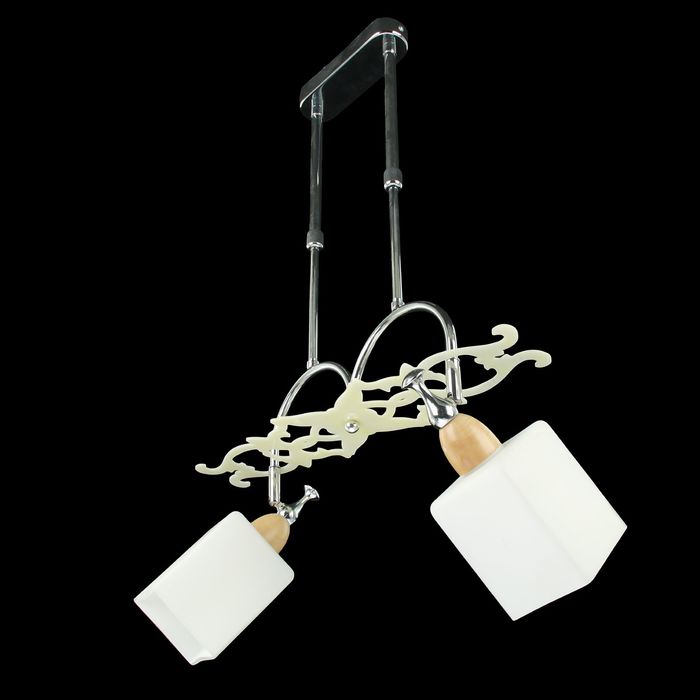 Люстра спот "Ажур" 2 лампы хром