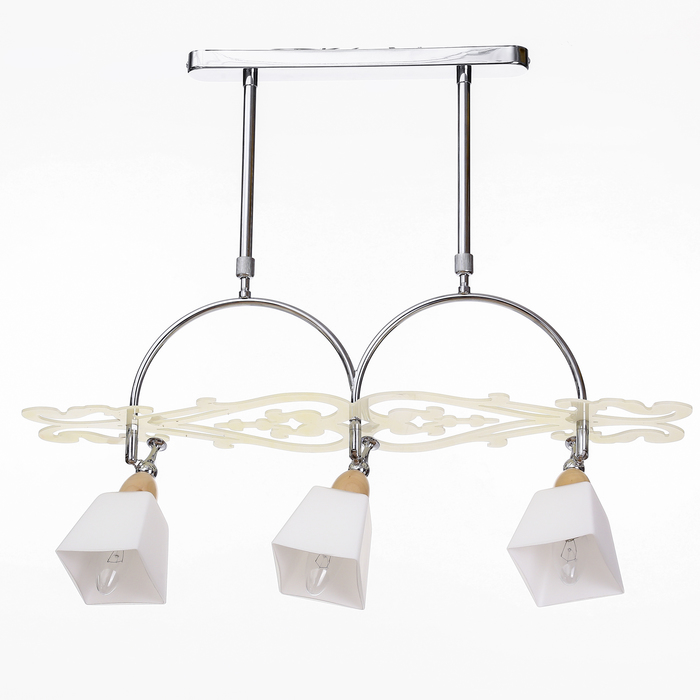 Люстра спот "Ажур" 3 лампы хром