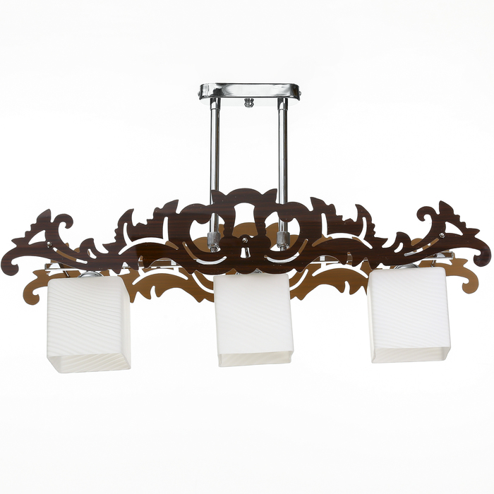 Люстра еврокаркас "Испания" 3 лампы хром