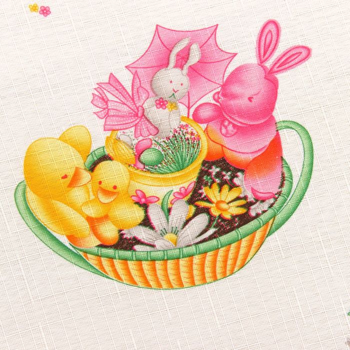 Скатерть пасхальная "Пасхальный кролик" 75 х 75 см