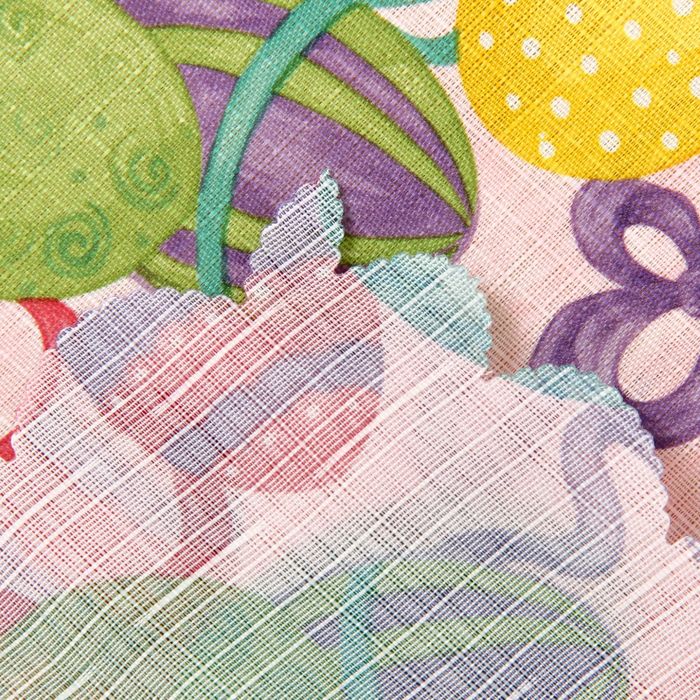 Скатерть пасхальная белая, 75 × 75 см