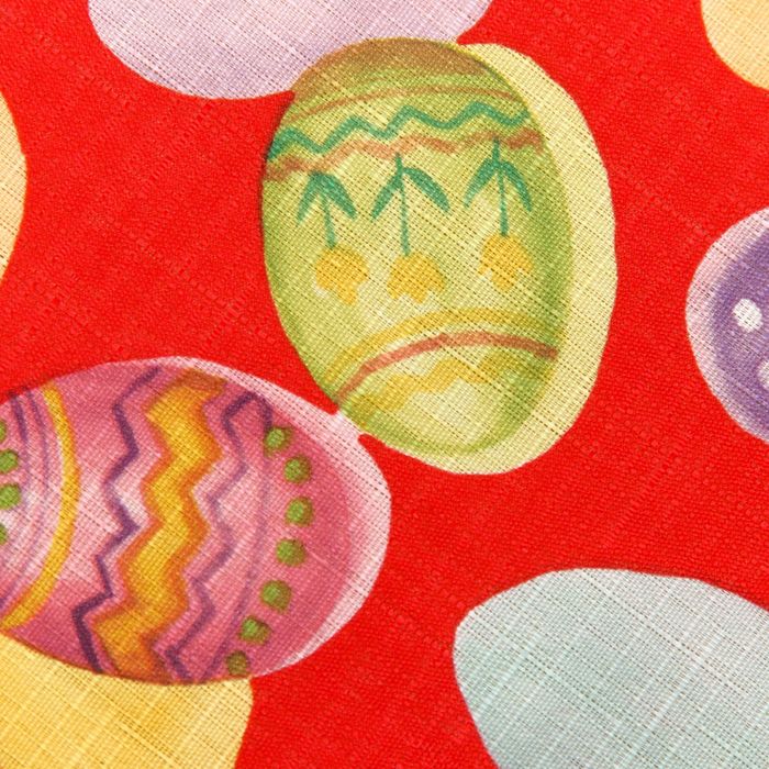 Скатерть пасхальная красная 75 х 75 см