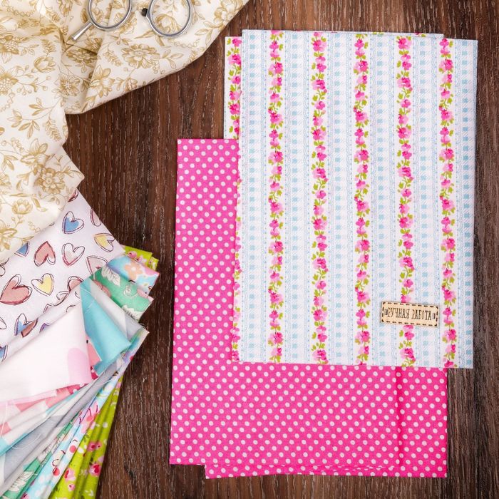 Набор ткани пэчворк «Ситцевое счастье», 50 х 50 см