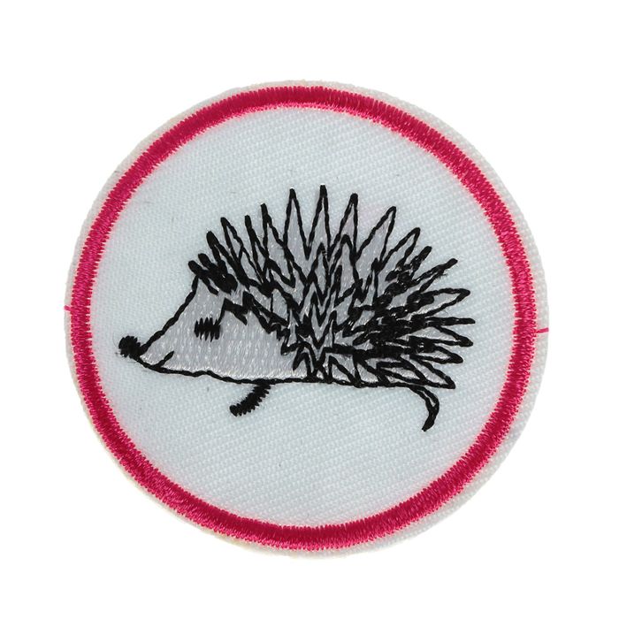 Термоаппликация "Ёжик", d=5,2см, разноцветная