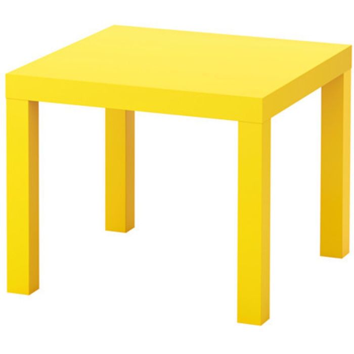 Придиванный столик, цвет желтый ЛАКК