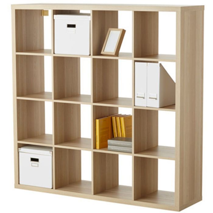 Стеллаж, цвет под беленый дуб КАЛЛАКС