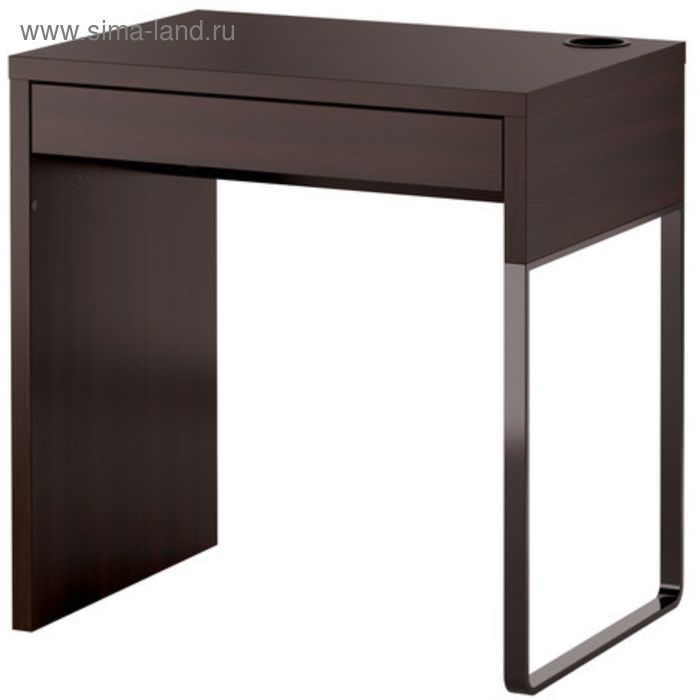 фото Письменный стол микке, цвет чёрно-коричневый ikea