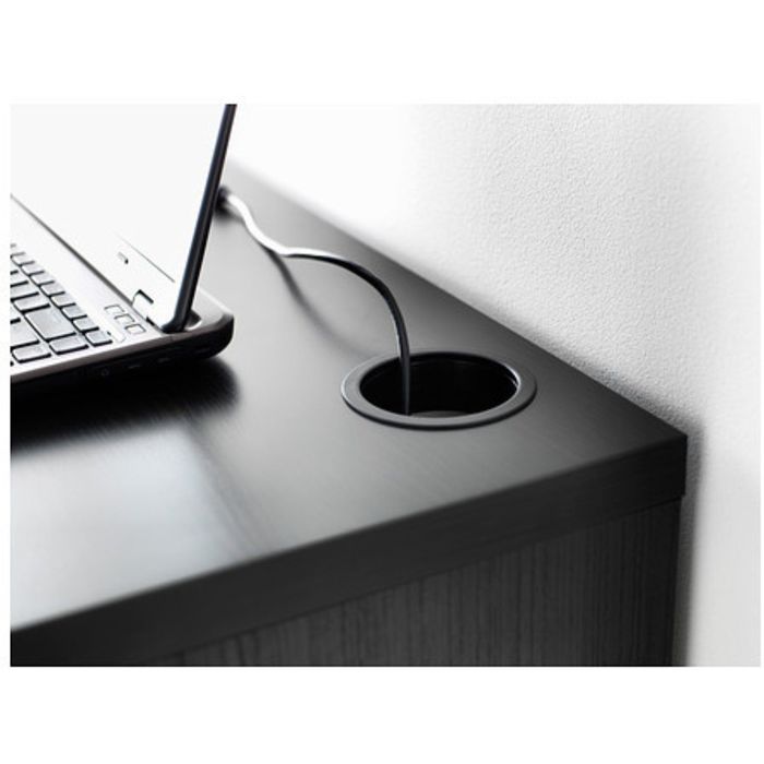 Письменный стол, цвет черно-коричневый МИККЕ