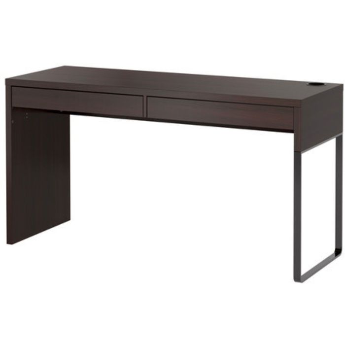 Письменный стол, цвет черно-коричневый МИККЕ