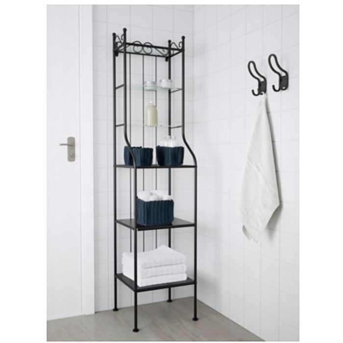 Стеллаж, цвет черный РЁНШЭР