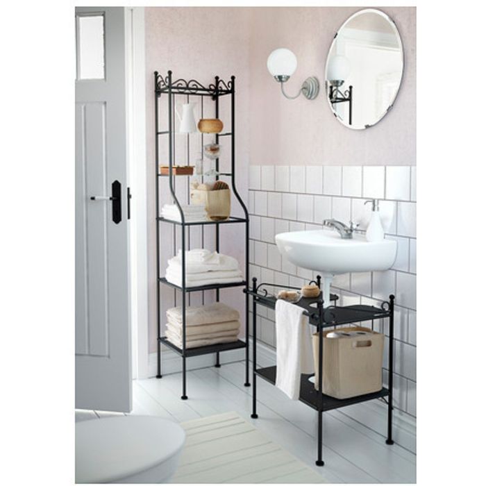 Стеллаж, цвет черный РЁНШЭР