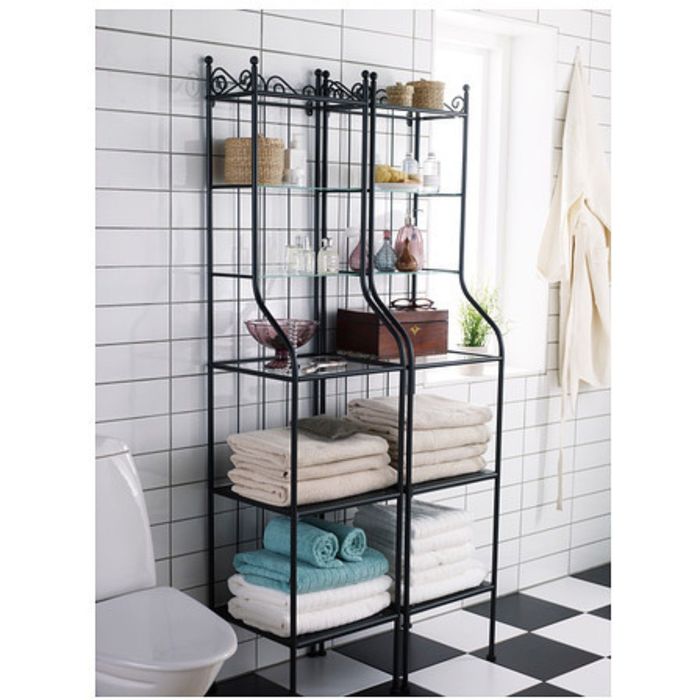 Стеллаж, цвет черный РЁНШЭР