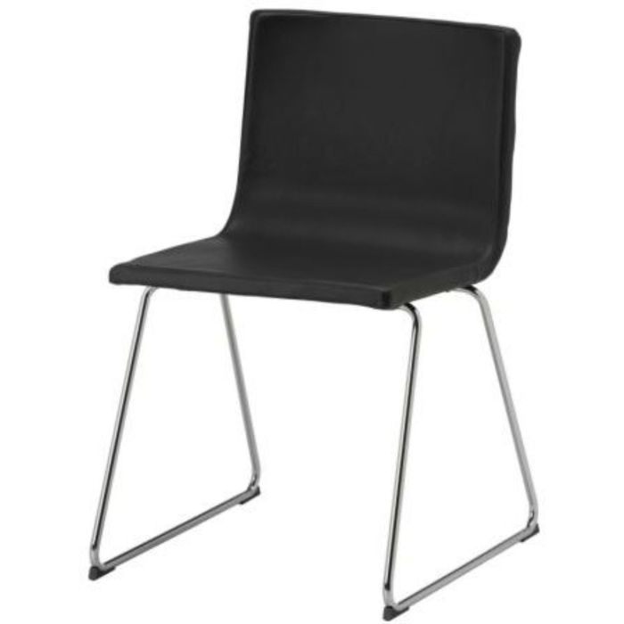 Стул, хромированный, Мьюк Кават темно-коричневый БЕРНГАРД