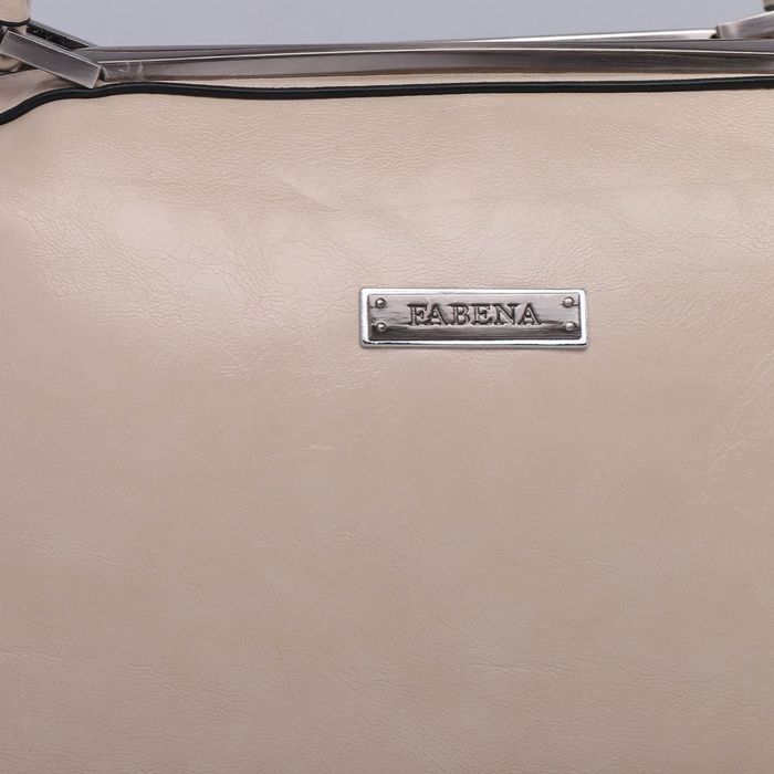 Сумка женская на молнии, 1 отдел, наружный карман, длинный ремень, цвет молочный