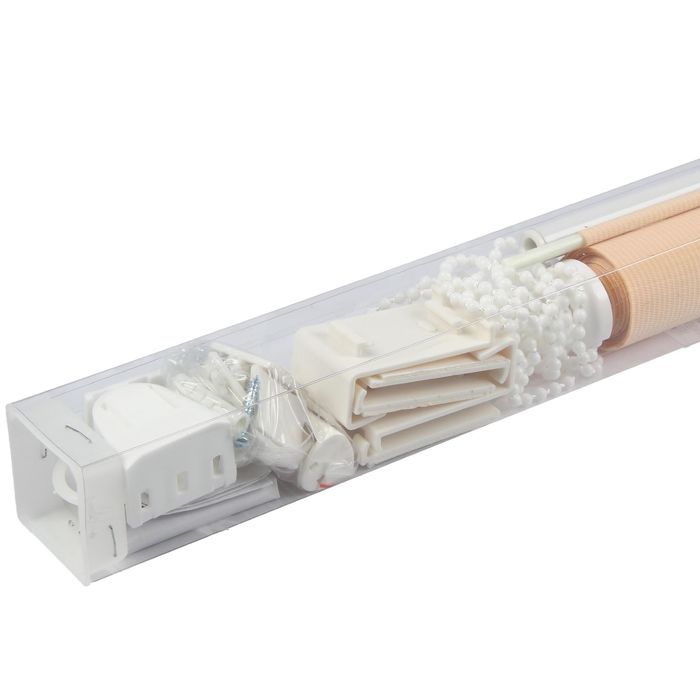 Ролет-штора 140х160 см "День и Ночь", цвет персик