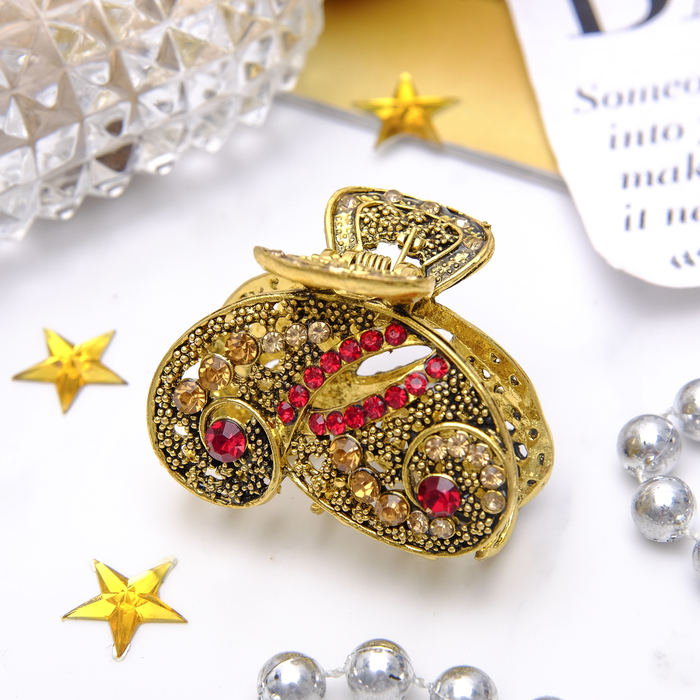 Краб для волос "Сирена" 4,3 см завиток