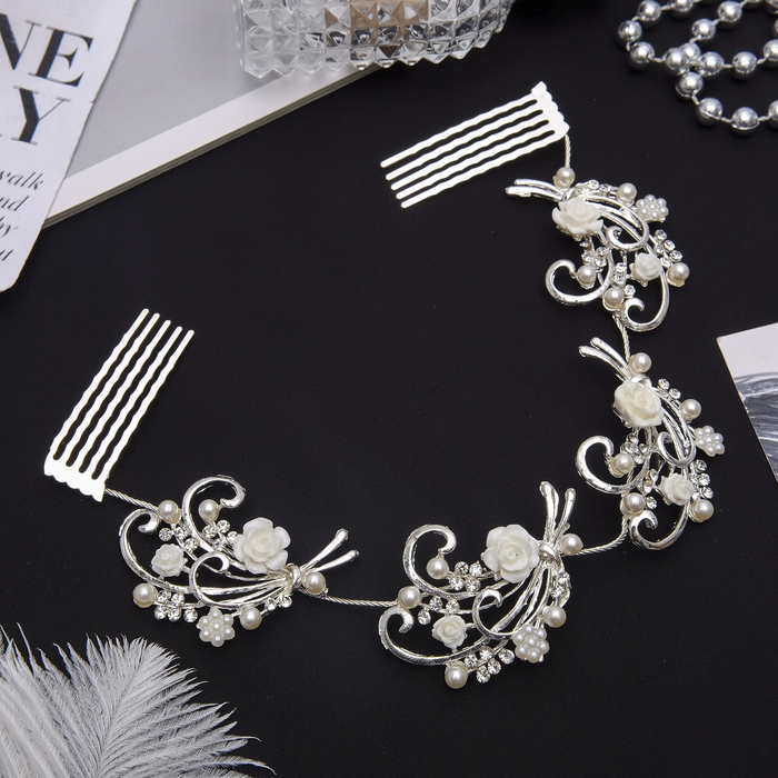 Аксессуар для прически "Васильковый бриз" 25*4 см