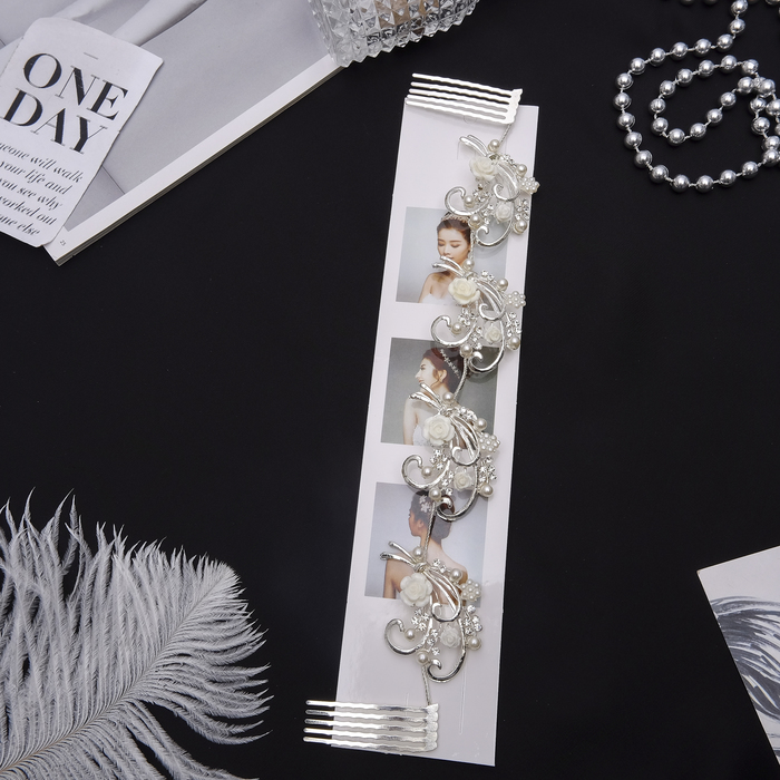 Аксессуар для прически "Васильковый бриз" 25*4 см