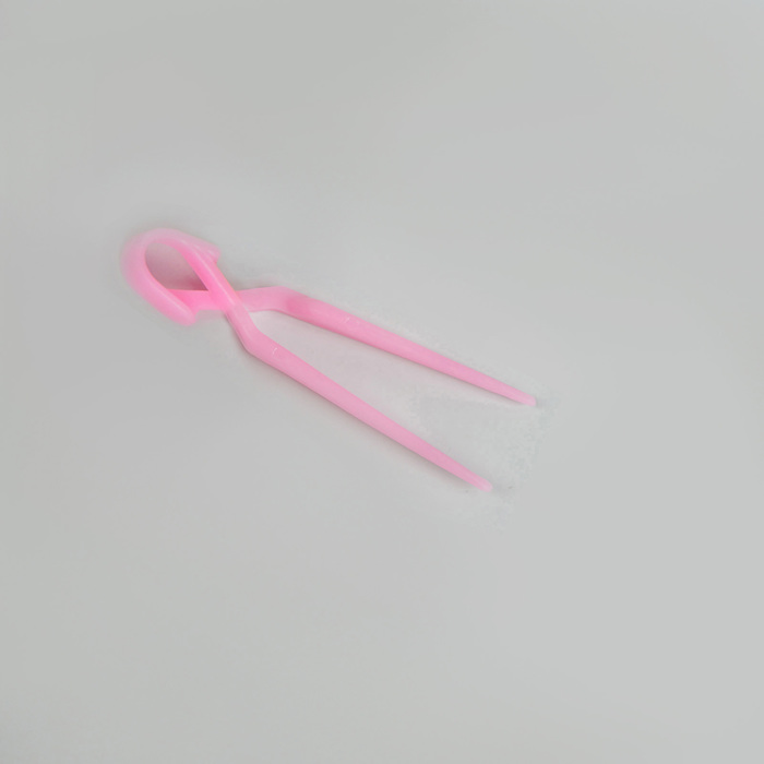 Зажим для волос, пластиковый, 6,5(±1)см, 10шт, цвета МИКС