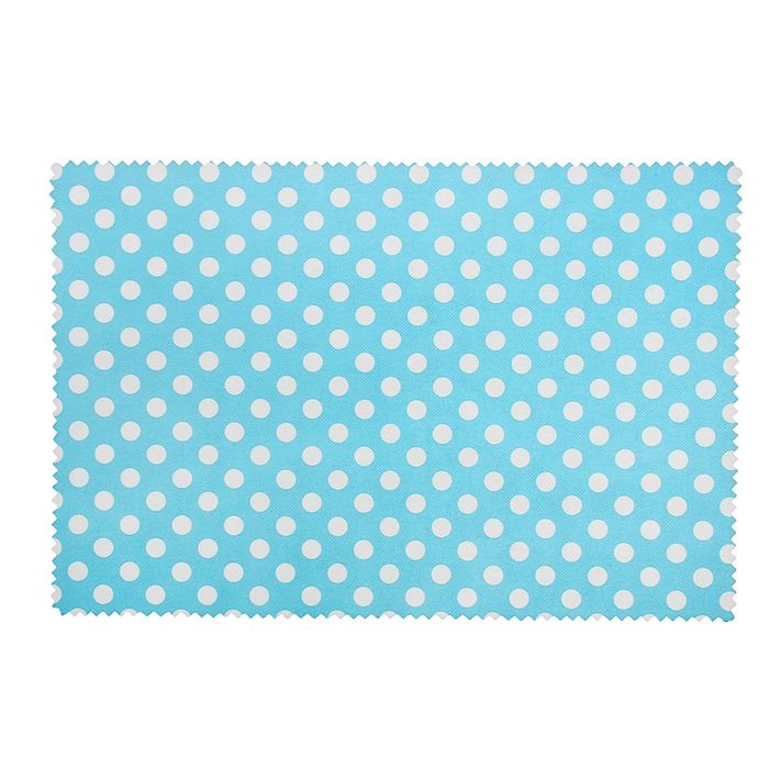 Салфетка кухонная "Горошек" 41х28 см, цвет голубой