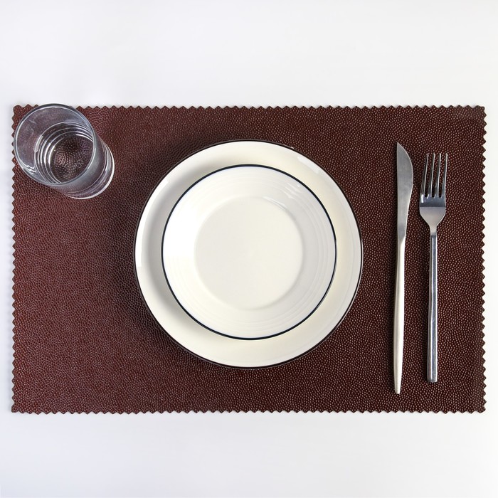 Салфетка кухонная "Фактура" 41х28 см, цвет коричневый