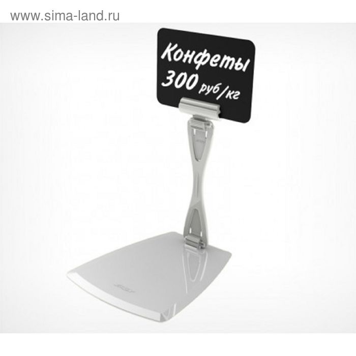 

Ценникодержатель "Дели" настольный, на подставке, с изменяемым углом наклона, 8*10*10 см, цвет белый, пластик