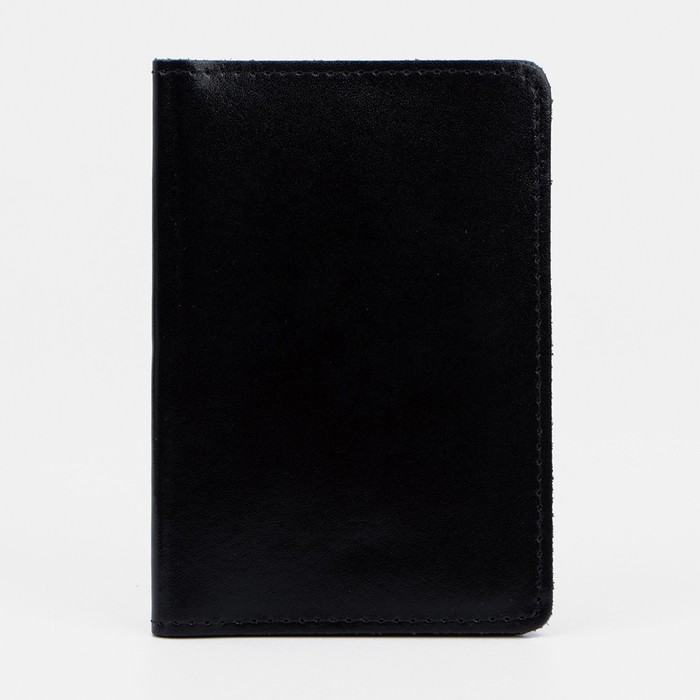 Обложка для автодокументов, цвет чёрный гладкий