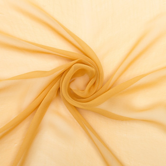 Шарф текстильный женский C1105 цвет горчичный, р-р 28х130 см