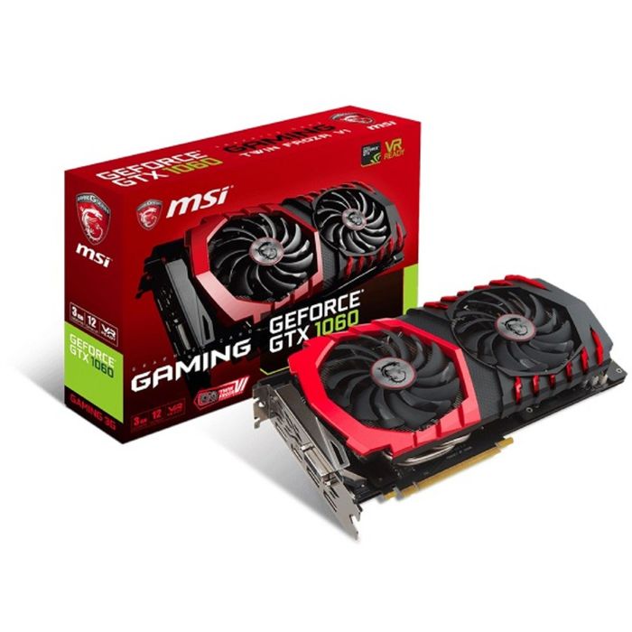 Видеокарта MSI GeForce GTX 1060 GAMING X 3G,192bit,GDDR5,1594/8108,DVI,HDMI,DP