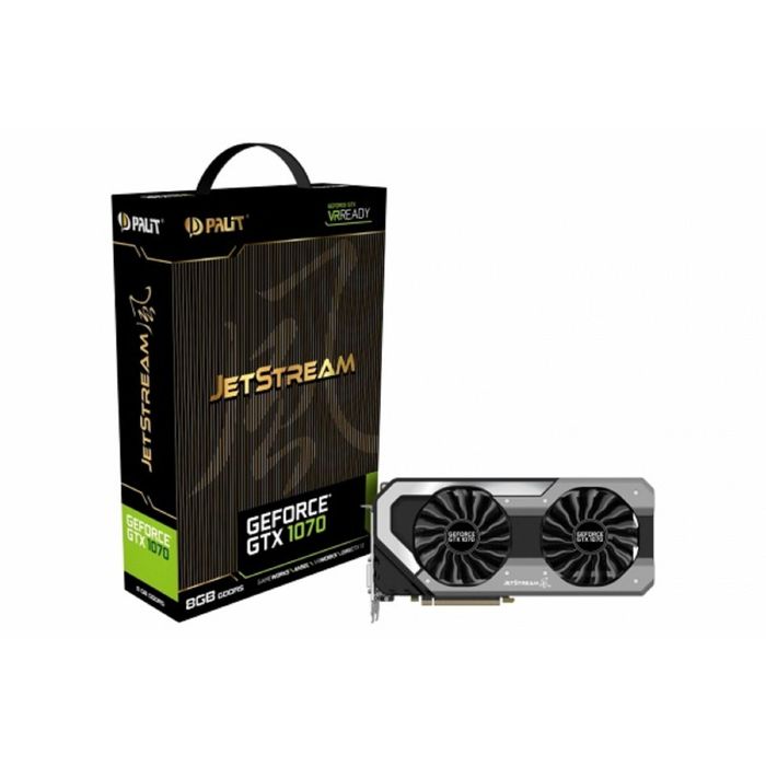 Видеокарта Palit GeForce GTX 1070 Jetstream 8G,256bit,GDDR5,1506/8000,Ret