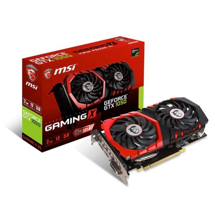 Видеокарта MSI GeForce GTX 1050 GAMING X 2G,128bit,GDDR5,1354/7108,DVI,HDMI,DP
