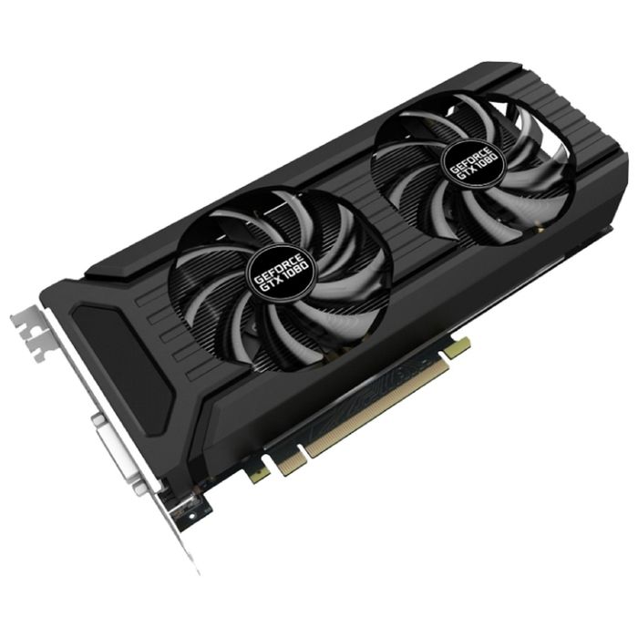 Видеокарта Palit GeForce GTX 1080 Dual OC 8G,256bit,GDDR5X,1620/10000,Ret