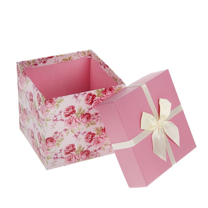 Набор коробок 3в1 "Цветы", 16 х 16 х 15 - 11 х 11 х 8,5 см