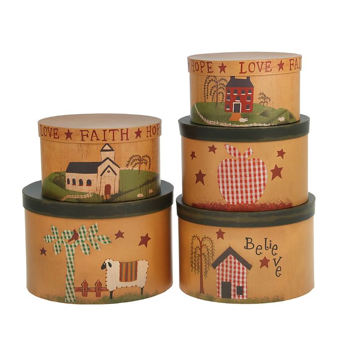 Набор коробок 5в1 "Милый дом", 32 х 32 х 20 - 23 х 23 х 13 см