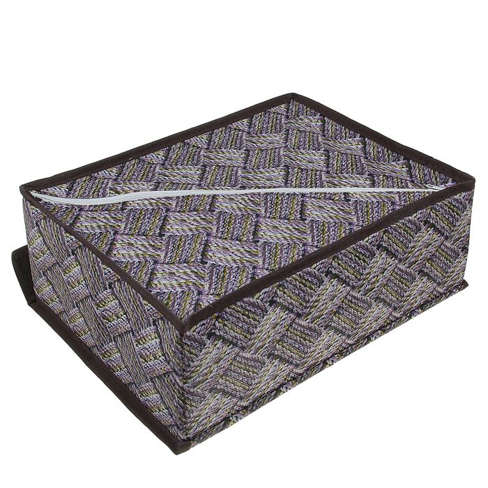 Органайзер для белья с крышкой, 12 ячеек, 32х24х12 см