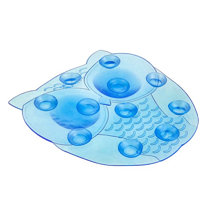 Набор мини-ковриков для ванны "Совушки" 4 шт, цвет МИКС