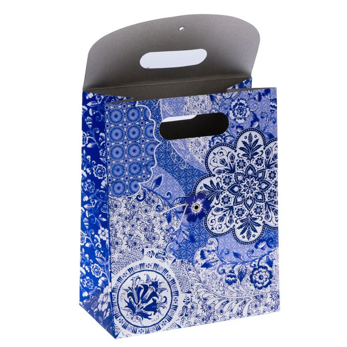 Пакет подарочный «Узоры», 18 × 23 × 10 см