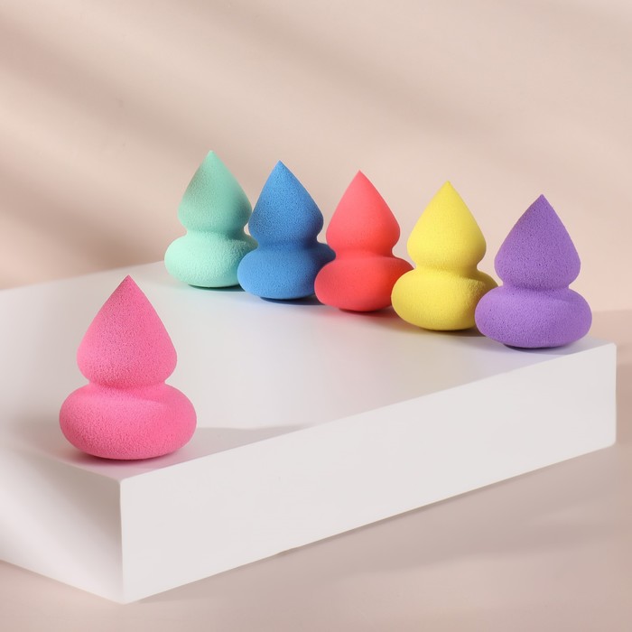 

Спонж для макияжа, 5,5 × 4 см, цвет МИКС