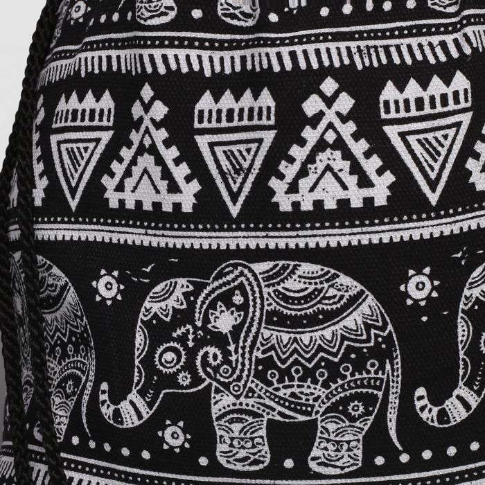 Мешок для обуви на шнурке, цвет чёрный