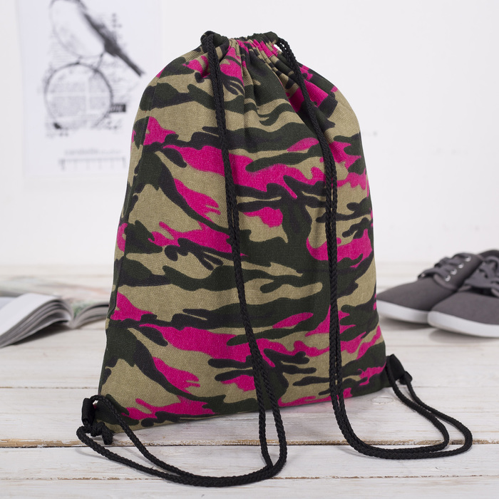 Мешок для обуви "Милитари", цвет красный