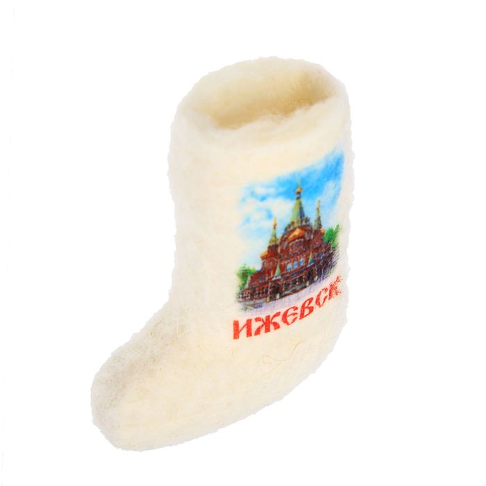 Магнит-валенок ручная работа «Ижевск. Свято-Михайловский собор»