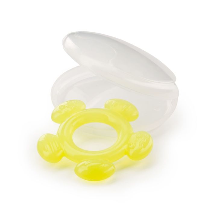 Прорезыватель силиконовый в футляре Silicone Teether, цвет лайм